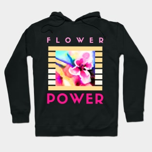 Flower power colorful pastel illustration Hoodie